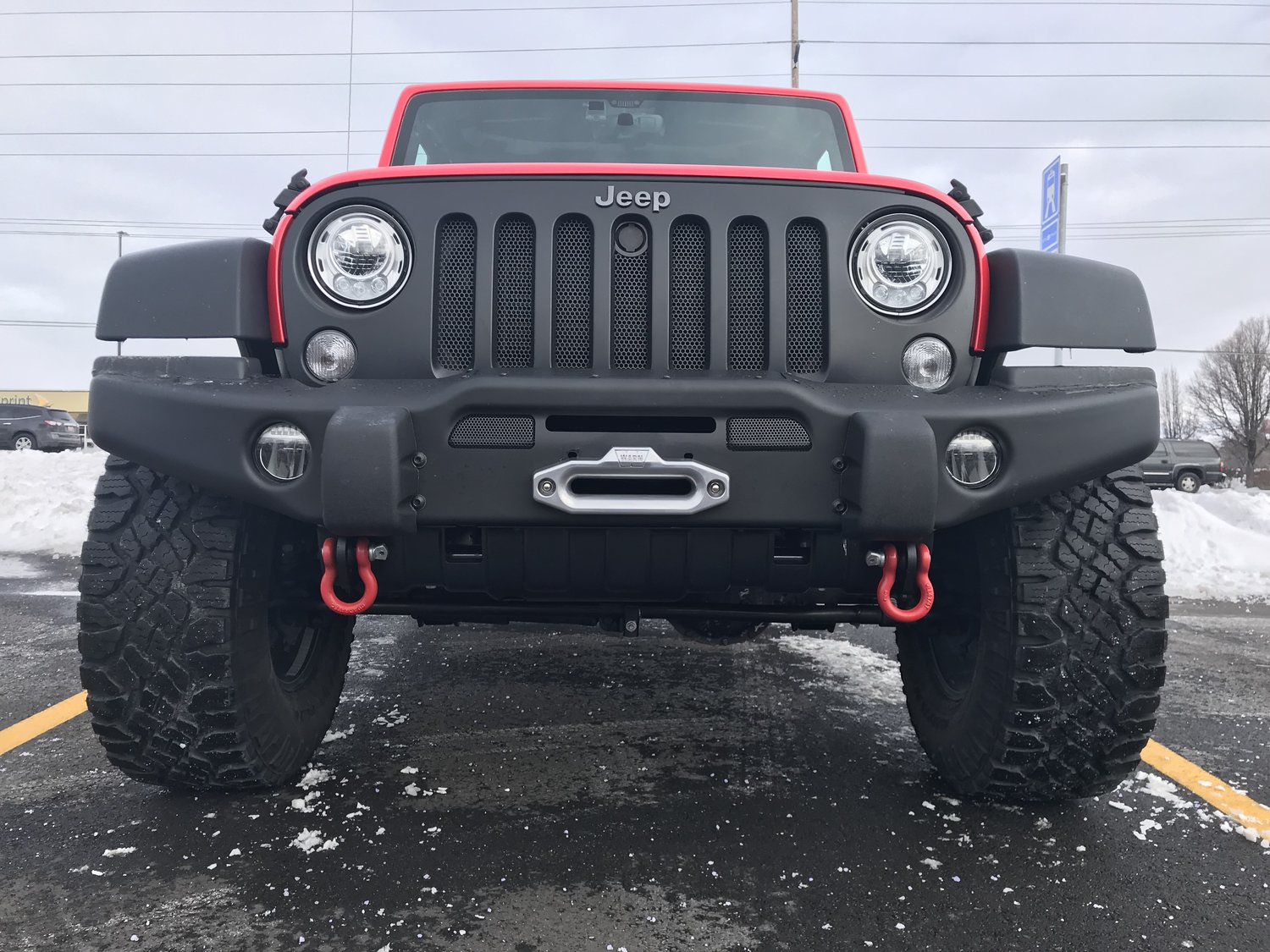 AEV 10305056AC Front Tubeless Bumper for 0718 Jeep Wrangler JK Quadratec